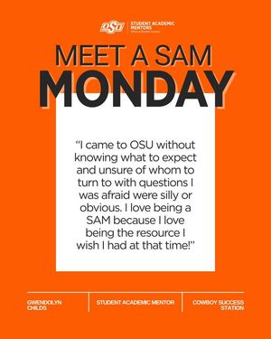Image post by @Office of Student Success on Facebook