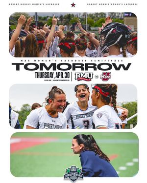 Image post by @RMUAthletics on Facebook