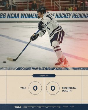 Image post by @YaleWHockey on Twitter