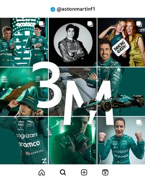 Image post by @astonmartinf1 on Instagram