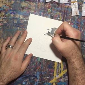 Video post by @RichPellegrinoArt on Facebook
