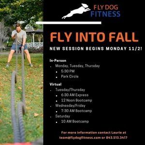 Image post by @FlyDogFitnessBootcamp on Facebook