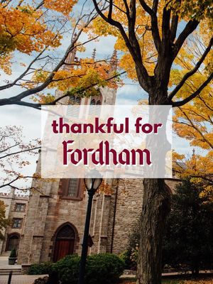 Image post by @fordhamuniversity on Instagram
