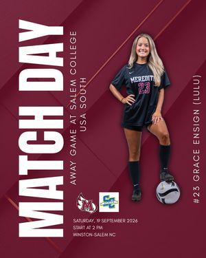 Image post by @meredithcollegesoccer on Instagram