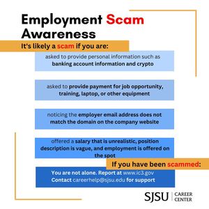 Image post by @sjsu_careercenter on Instagram