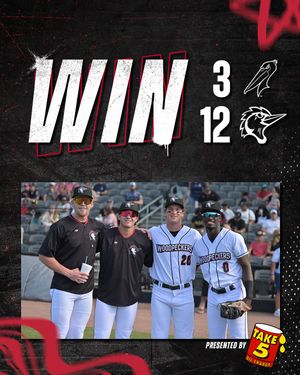 Image post by @fayettevillewoodpeckers on Instagram