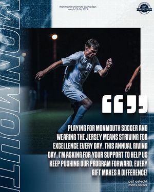 Image post by @monmouthsoccer on Instagram