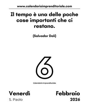 Image post by @calendarioimprenditoriale on Instagram