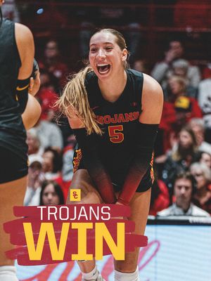 Image post by @uscwomensvolley on Instagram