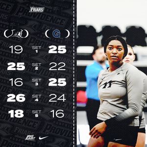 Image post by @FriarVolleyball on Twitter