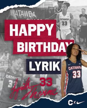 Image post by @catawba_wbb on Twitter