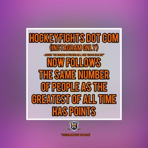 Image post by @hockeyfights on Instagram