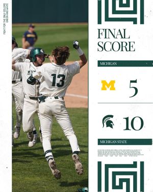 Image post by @MSUBaseball on Twitter