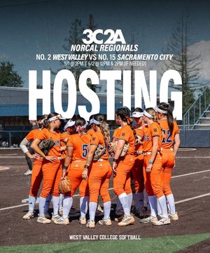 Image post by @West Valley College Softball on Facebook
