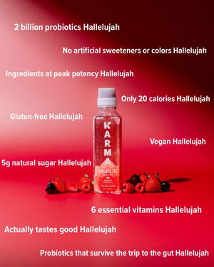 Image post by @drinkkarmawater on Instagram
