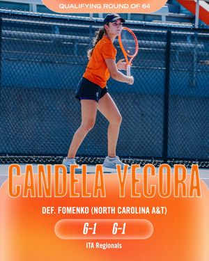 Text post by @ClemsonWTennis on Twitter/X
