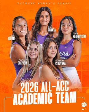 Image post by @clemsonwtennis on Instagram