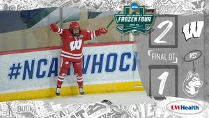 Image post by @BadgerWHockey on Twitter