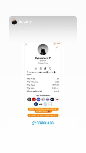 Image post by @ongondola on Instagram