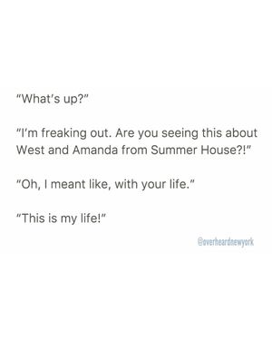 Image post by @overheardnewyork on Instagram