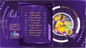 Image post by @LSUsoftball on Twitter