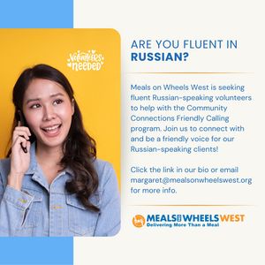 Image post by @mealsonwheelswest on Instagram