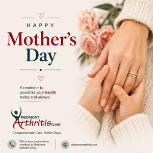 Image post by @PiedmontArthritisClinic on Facebook