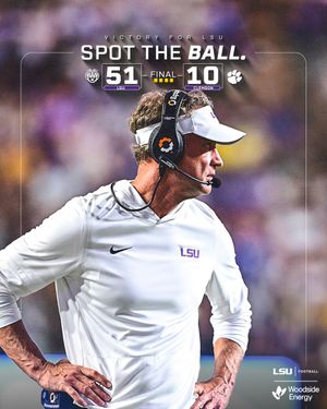 Image post by @LSUfootball on Twitter/X