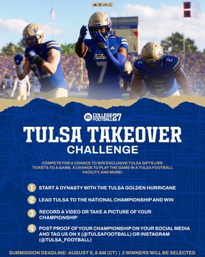 Image post by @tulsa_football on Instagram