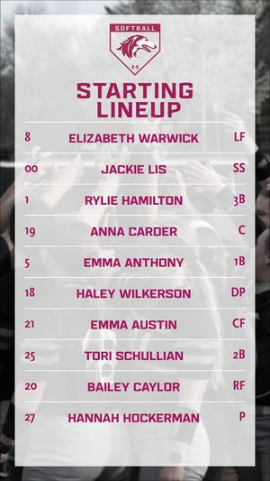 Image post by @SIU_Softball on Twitter