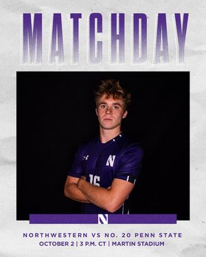 Image post by @NUMensSoccer on Twitter