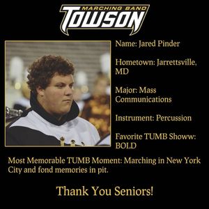 Image post by @towsonband on Instagram