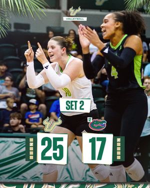 Image post by @usfvolleyball on Twitter