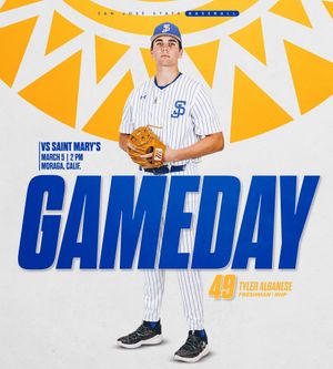 Image post by @SanJoseStateBSB on Twitter