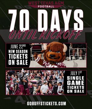 Image post by @wtamu_football on Instagram