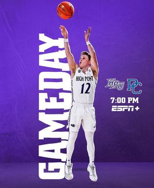 Image post by @HPUMensBasketball on Facebook