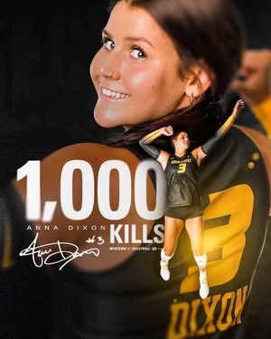 Image post by @MizzouVB on Twitter
