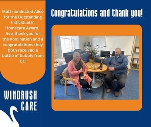 Image post by @windrushcare on Instagram