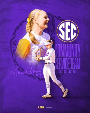 Image post by @LSUsoftball on Twitter