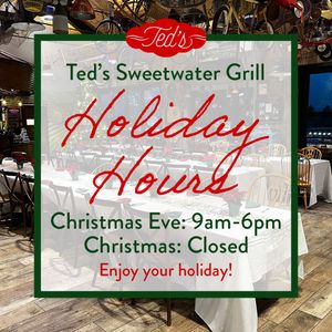 Image post by @tedssweetwatergrill on Instagram