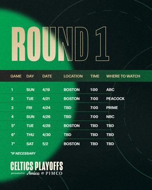 Image post by @celtics on Instagram