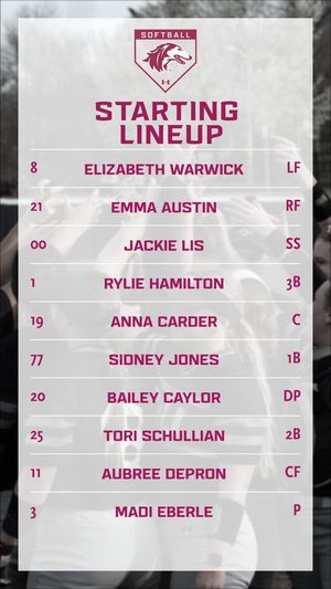Image post by @SIU_Softball on Twitter