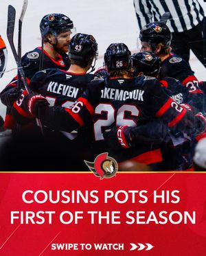 Image post by @senators on Instagram