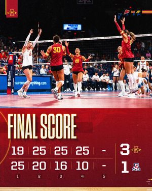Image post by @iowastatevb on Instagram