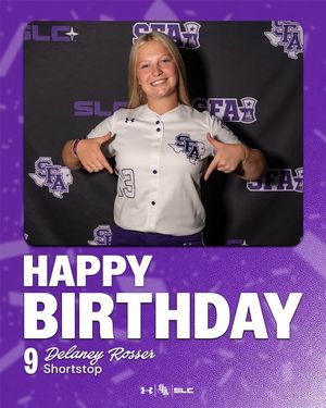 Image post by @sfa.softball on Facebook
