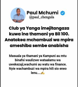 Image post by @paul_mchumi on Instagram