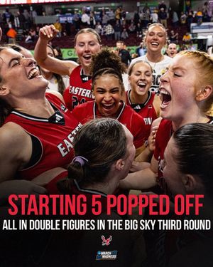 Image post by @MarchMadnessWBB on Twitter