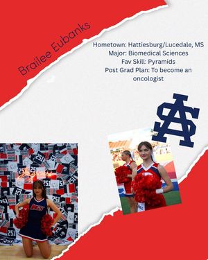 Image post by @southalabama.cheerleading on Facebook