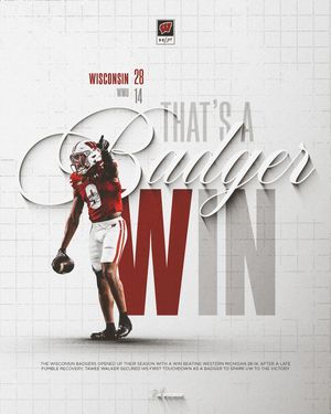 Image post by @badgerfootball on Instagram
