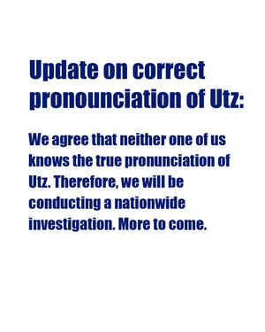Image post by @utzsnacks on Instagram